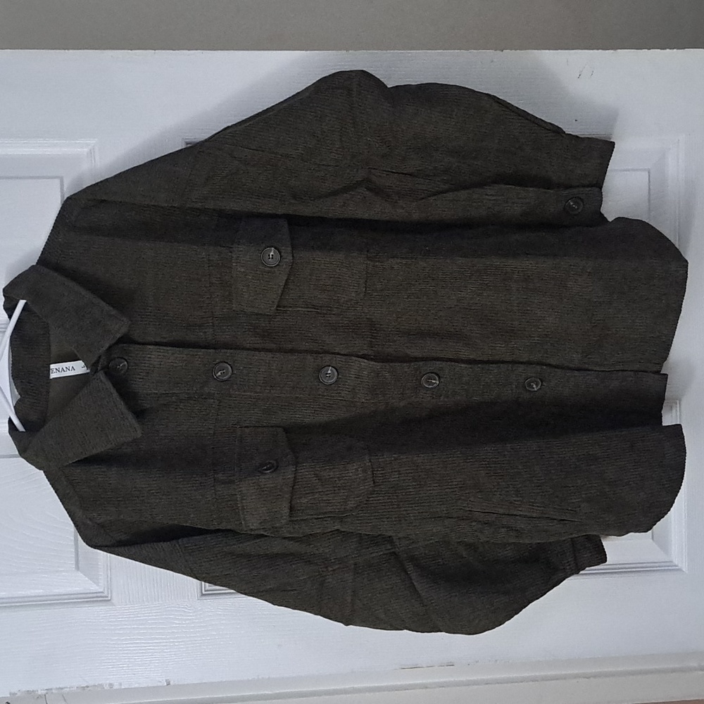 Zenana Large Corduroy Button Up Shirt